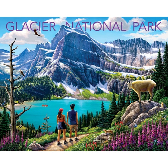 BOARDWALK PUZZLE COMPANY Glacier Jigsaw Puzzle by Bruce Martin 500 Piece Age 14+ - Picture 3 of 12